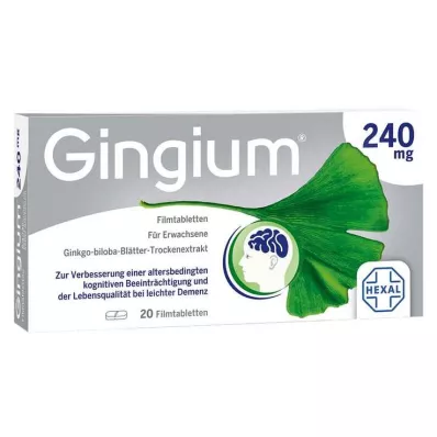Gingium 240 mg filmomhulde tabletten, 20 stuks