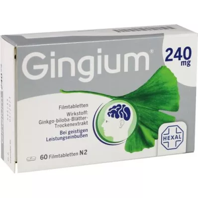 GINGIUM 240 mg filmomhulde tabletten, 60 st