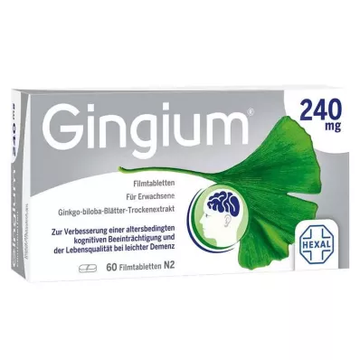 Gingium 240 mg filmomhulde tabletten, 60 stuks
