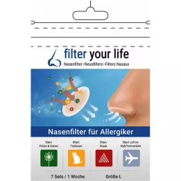 FILTER YOUR LIFE Neusfilter voor allergiepatiënten maat L, 7X2 st