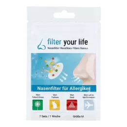 FILTER YOUR LIFE Neusfilter voor allergiepatiënten maat M, 7X2 st