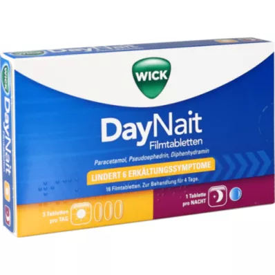 WICK DayNait filmomhulde tabletten, 16 stuks