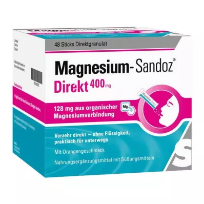 MAGNESIUM SANDOZ Directe sticks van 400 mg, 48 stuks