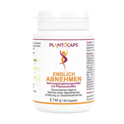 PLANTOCAPS Eindelijk Afvallen Capsules, 60 Capsules PLANTOCAPS Eindelijk Afvallen Capsules, 60 Capsules