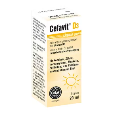 CEFAVIT D3 Vloeibare pure druppels voor oraal gebruik, 20 ml