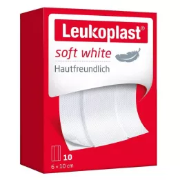LEUKOPLAST zacht wit gips 6x10 cm, 10 stuks