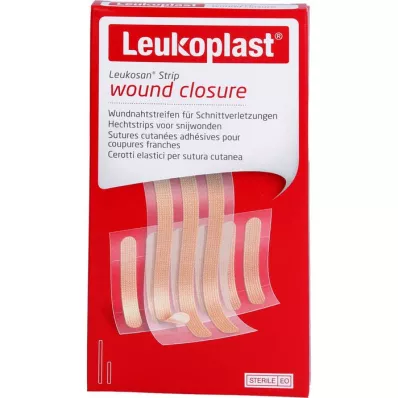 LEUKOPLAST Leukosan Strip steriel 6x38 mm/6x75 mm, 9 st