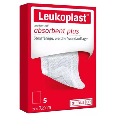 LEUKOPLAST Leukomed steriel 5x7,2 cm wondverband, 5 stuks LEUKOPLAST Leukomed steriel 5x7,2 cm wondverband, 5 stuks