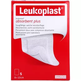 LEUKOPLAST Leukomed steriel 8x10 cm wondverband, 5 stuks