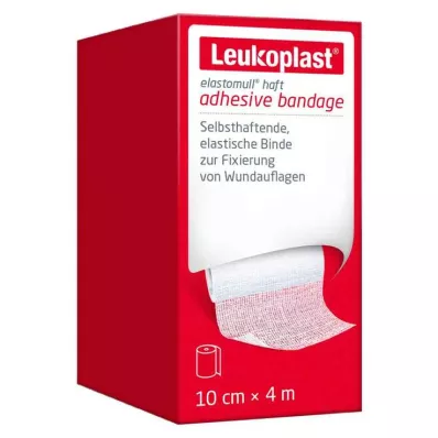 Leukoplast Elastomull zelfklevend bevestigingsverband elastisch 10 cmx4 m, 1 stuk