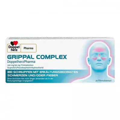 GRIPPAL COMPLEX DoppelherzPharma filmomhulde tabletten, 20 stuks GRIPPAL COMPLEX DoppelherzPharma filmomhulde tabletten, 20 stuks