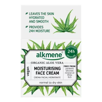 ALKMENE Biologische Aloë Vera Hydraterende Gezichtscrème, 50 ml ALKMENE Biologische Aloë Vera Hydraterende Gezichtscrème, 50 ml