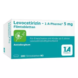 LEVOCETIRIZIN-1A Pharma 5 mg Filmomhulde Tabletten, 100 Capsules