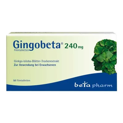 GINGOBETA 240 mg filmomhulde tabletten, 50 st GINGOBETA 240 mg filmomhulde tabletten, 50 st
