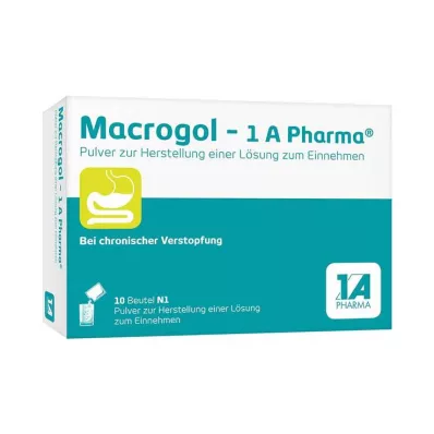 Macrogol-1A Pharma poeder voor drank, 10 stuks Macrogol-1A Pharma poeder voor drank, 10 stuks