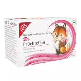 H&amp;S Biologische Baby- &amp; Kinderthee Fruit Fijn Filterzakje, 20X2,5 g