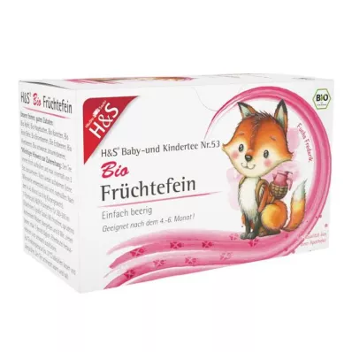 H&amp;S Biologisch baby- en kindertheefruitfijnfilterzakje, 20X2,5 g