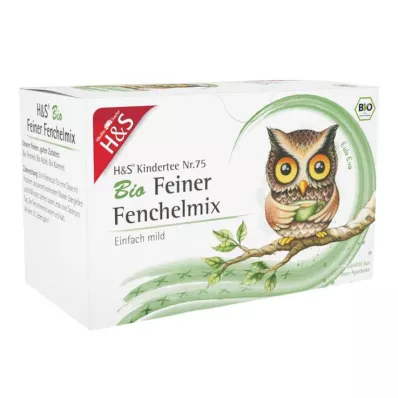 H&S Zak biologische baby- en kinderthee fijne venkelmix, 20X1,5 g H&S Zak biologische baby- en kinderthee fijne venkelmix, 20X1,5 g