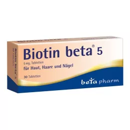 BIOTIN BETA 5 tabletten, 30 stuks