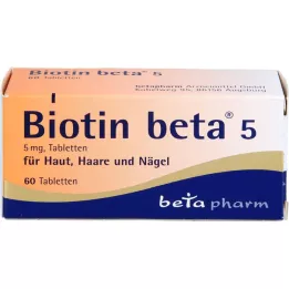 BIOTIN BETA 5 tabletten, 60 stuks