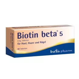 BIOTIN BETA 5 tabletten, 60 stuks