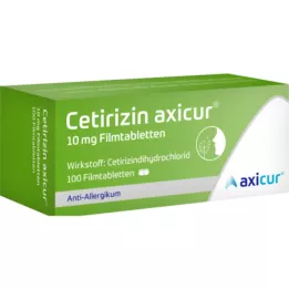CETIRIZIN axicur 10 mg filmomhulde tabletten, 100 st