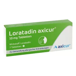 LORATADIN axicur 10 mg tabletten, 7 st