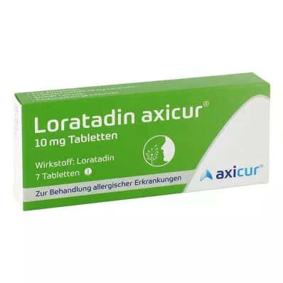 LORATADIN axicur 10 mg tabletten, 7 st LORATADIN axicur 10 mg tabletten, 7 st