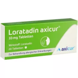 LORATADIN axicur 10 mg tabletten, 20 st