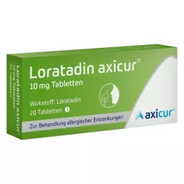 Loratadine axicur® 10 mg tabletten, 20 stuks