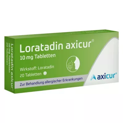 Loratadine axicur® 10 mg tabletten, 20 stuks