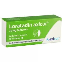 LORATADIN axicur 10 mg tabletten, 50 st