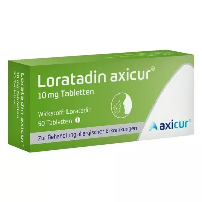 Loratadine axicur® 10 mg tabletten, 50 stuks