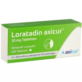 LORATADIN axicur 10 mg tabletten, 100 st