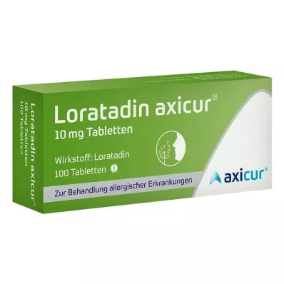 LORATADIN axicur 10 mg tabletten, 100 st LORATADIN axicur 10 mg tabletten, 100 st