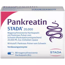 PANKREATIN STADA 20.000 harde enterische capsules, 50 stuks
