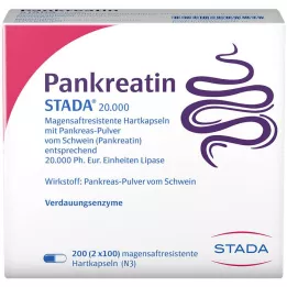 PANKREATIN STADA 20.000 harde enterische capsules, 200 stuks