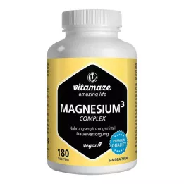 MAGNESIUM 350 mg complex citraat/oxide/kool.veganistisch, 180 stuks
