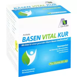 BASEN VITAL KUR plus vitamine D3+K2 poeder, 60 stuks