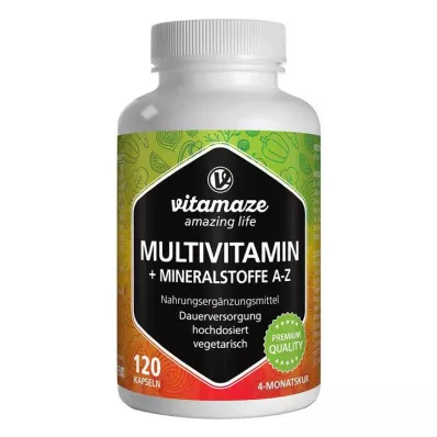 Multivitaminecapsules, hoge dosering, 120 stuks