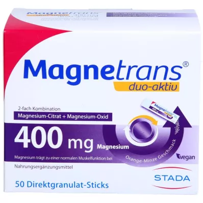 MAGNETRANS duo-aktiv 400 mg sticks, 50 stuks