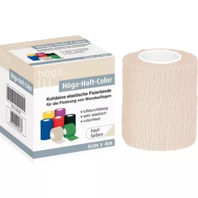HÖGA-HAFT Kleur fixatieband 6 cmx4 m huidkleurig, 1 st