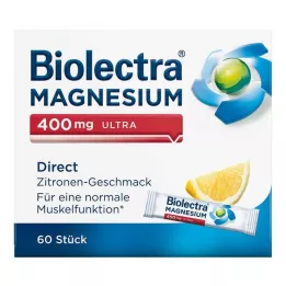 BIOLECTRA Magnesium 400 mg ultra Direct Citroen, 60 Capsules