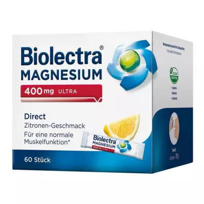 Biolectra Magnesium 400 mg ultra Direct Citroen, 60 st Biolectra Magnesium 400 mg ultra Direct Citroen, 60 st