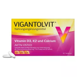 VIGANTOLVIT Vitamine D3 K2 Calcium Filmomhulde Tabletten, 30 Capsules