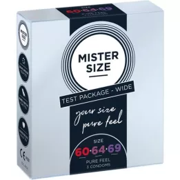 MISTER Proefverpakking 60-64-69 condooms, 3 stuks