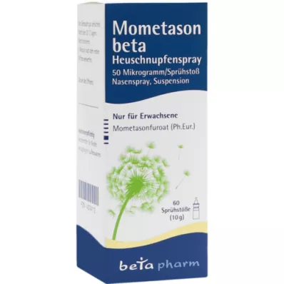 MOMETASON beta Hooikoortsspray 50μg/Sp.60 Sp.St, 10 g