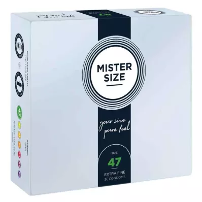 MISTER SIZE 47 condooms, 36 stuks MISTER SIZE 47 condooms, 36 stuks