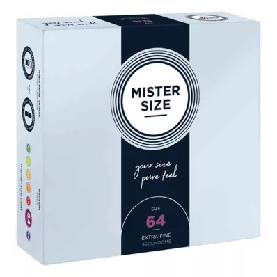 MISTER Condooms maat 64, 36 stuks MISTER Condooms maat 64, 36 stuks