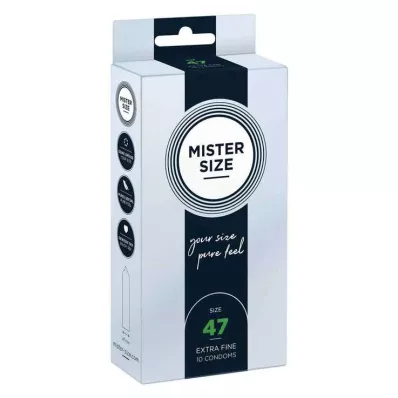 MISTER Condooms maat 47, 10 stuks MISTER Condooms maat 47, 10 stuks